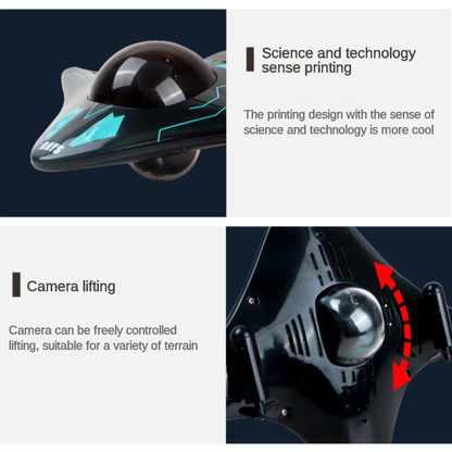 Happy Cow I-Spy Rays Wi-Fi FPV RC Drone – App-Controlled Flying Disc UFO
