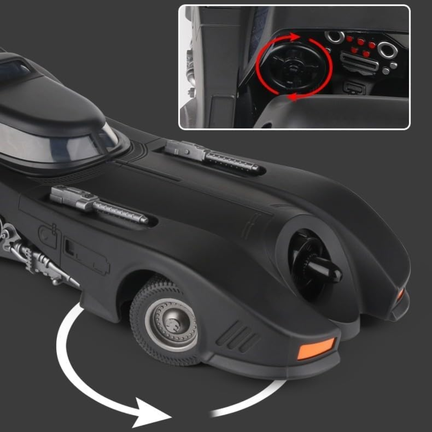 QY Toys 1989 Batmobile Die-Cast Collectible Vehicle