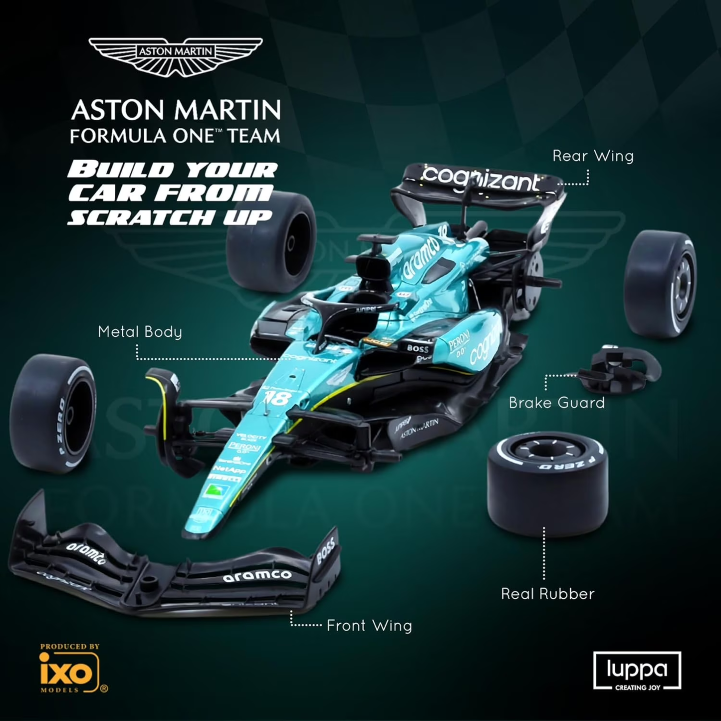 RW Aramco Aston Martin F1 Team Formula 1 Model Car