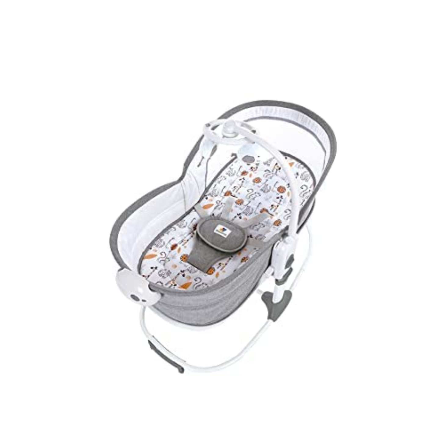 Mastela Deluxe Multi-Functional Bassinet – Premium Comfort in Modern Orange & Grey