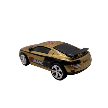 Create Toys / Shen Qi Wei 2006C 1:64 Scale Audi Mini RC Car (Gold)