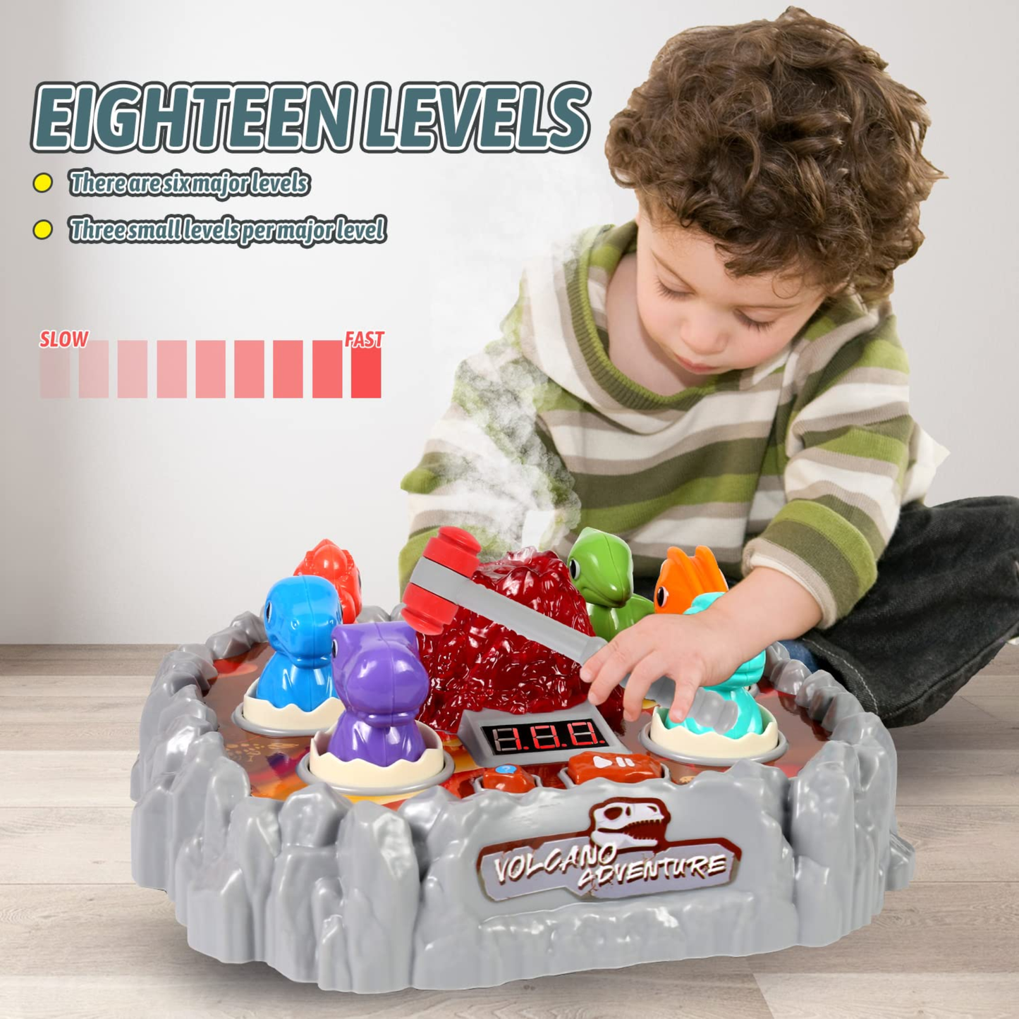Dinosaurs Battle Game Toy - Action & Strategy Board Game (Fivestar Edition)