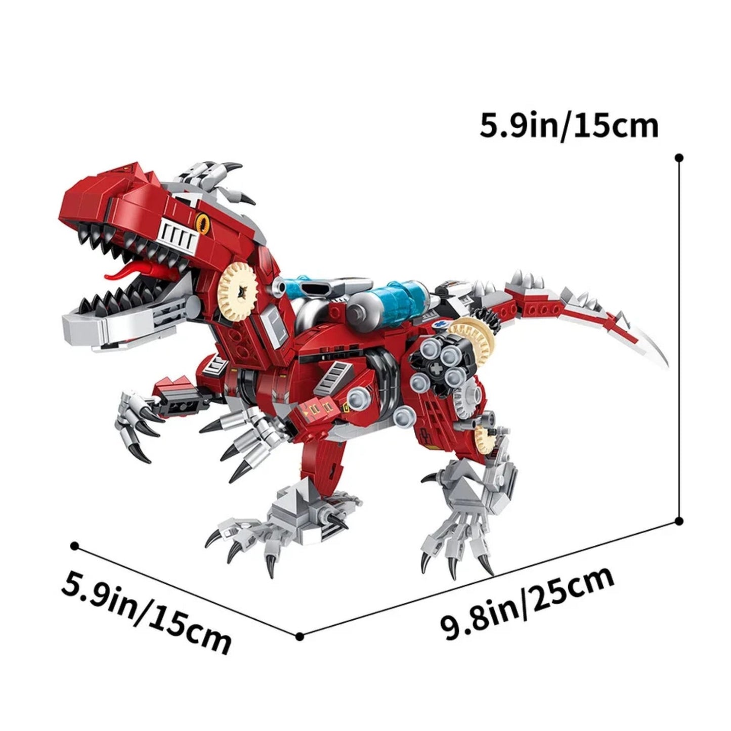 Mechanics Dinosaurs - STEM Building Kit (858+ Pieces) - LWCK Edition