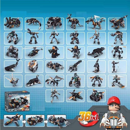 Architect - Magic 36 Change Building Set (256+ Pieces) - Brick Edition