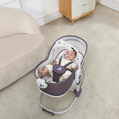 Mastela Deluxe Multi-Functional Bassinet – Premium Comfort in Charming Grey & Pink
