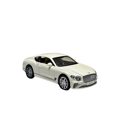 Luxury White Sports Coupe 1:24 Scale Die-Cast Model Car with Sound & Light Effects