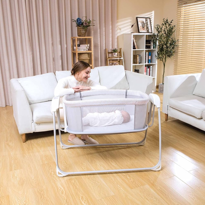 Mastela Deluxe Bassinet – Premium Comfort in Soothing Light Grey