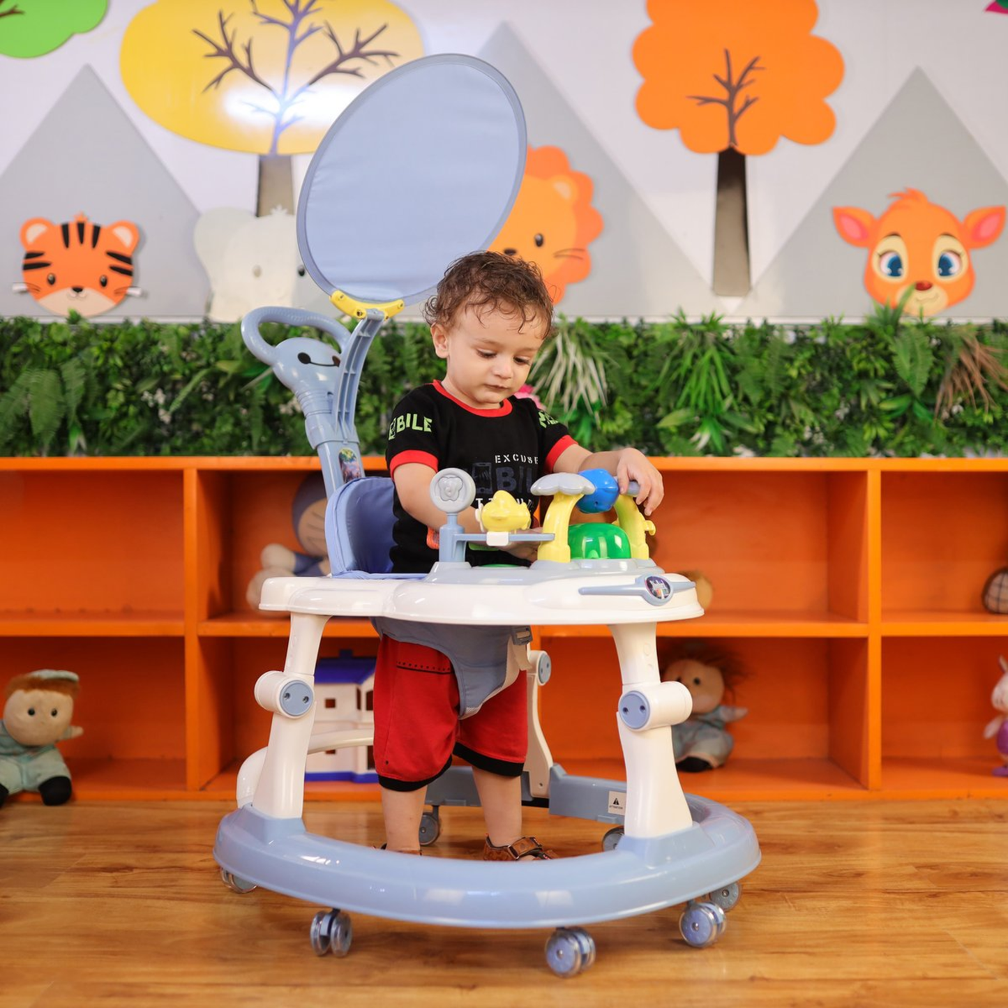 Steelbird Musical Baby Walker – Interactive Activity Center with Adjustable Height & Music