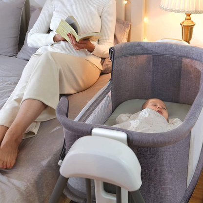 Mastela Deluxe Bassinet – Premium Comfort in Sophisticated Dark Grey