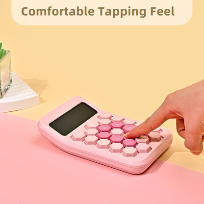 Karuida 12-Digit Basic Desktop Calculator – Trendy Pink, Stylish & Efficient