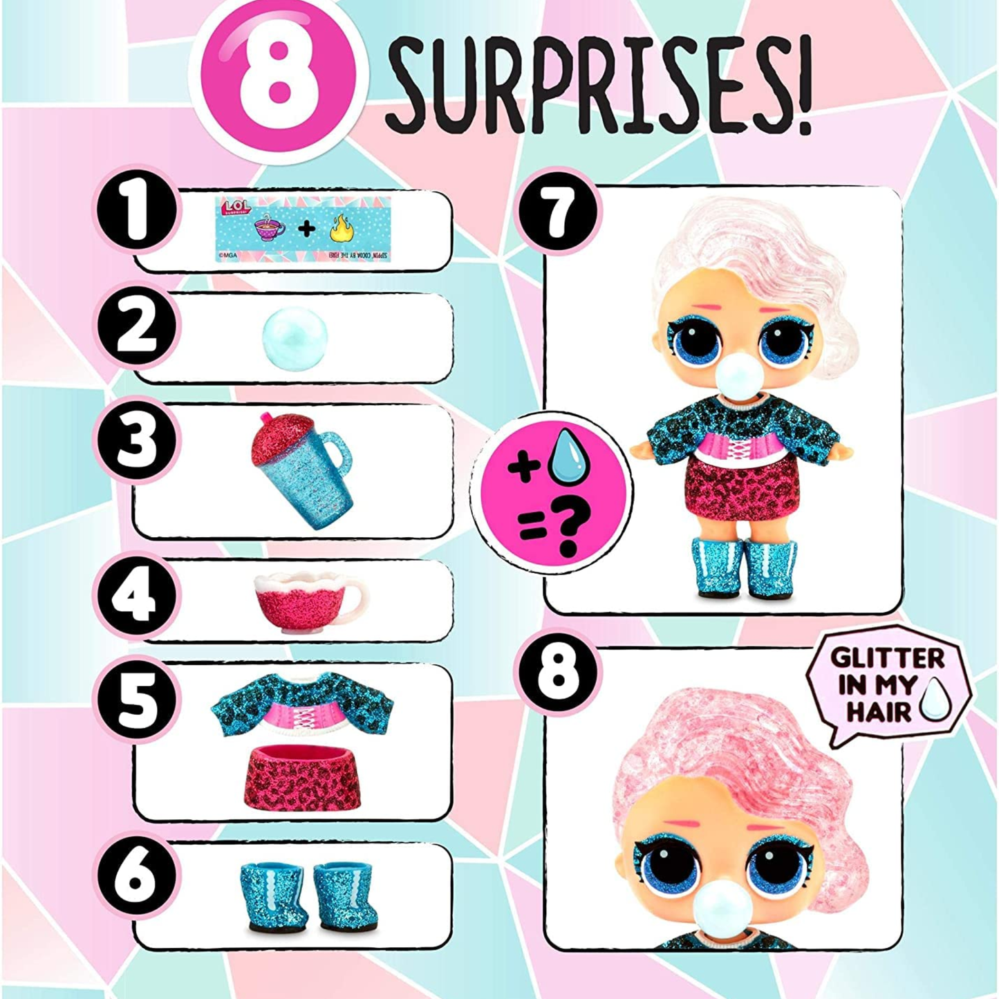 L.O.L. Surprise! Winter Disco Glitter Globe Doll with Glitter Hair & Surprises