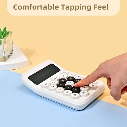 Karuida 12-Digit Basic Desktop Calculator – Sleek White, Modern & Efficient