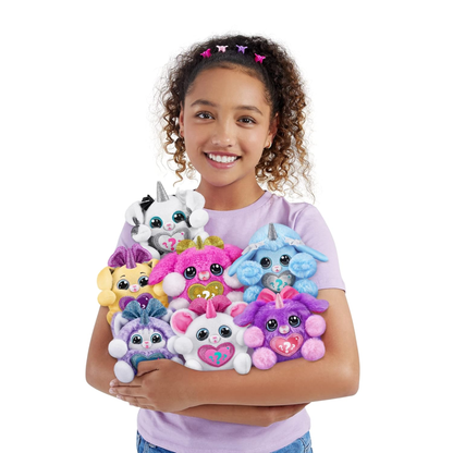 Rainbocorns Puppycorn Bow Surprise Series 3 – Rufus the Husky Plush with 5 Surprise Layers & Slime