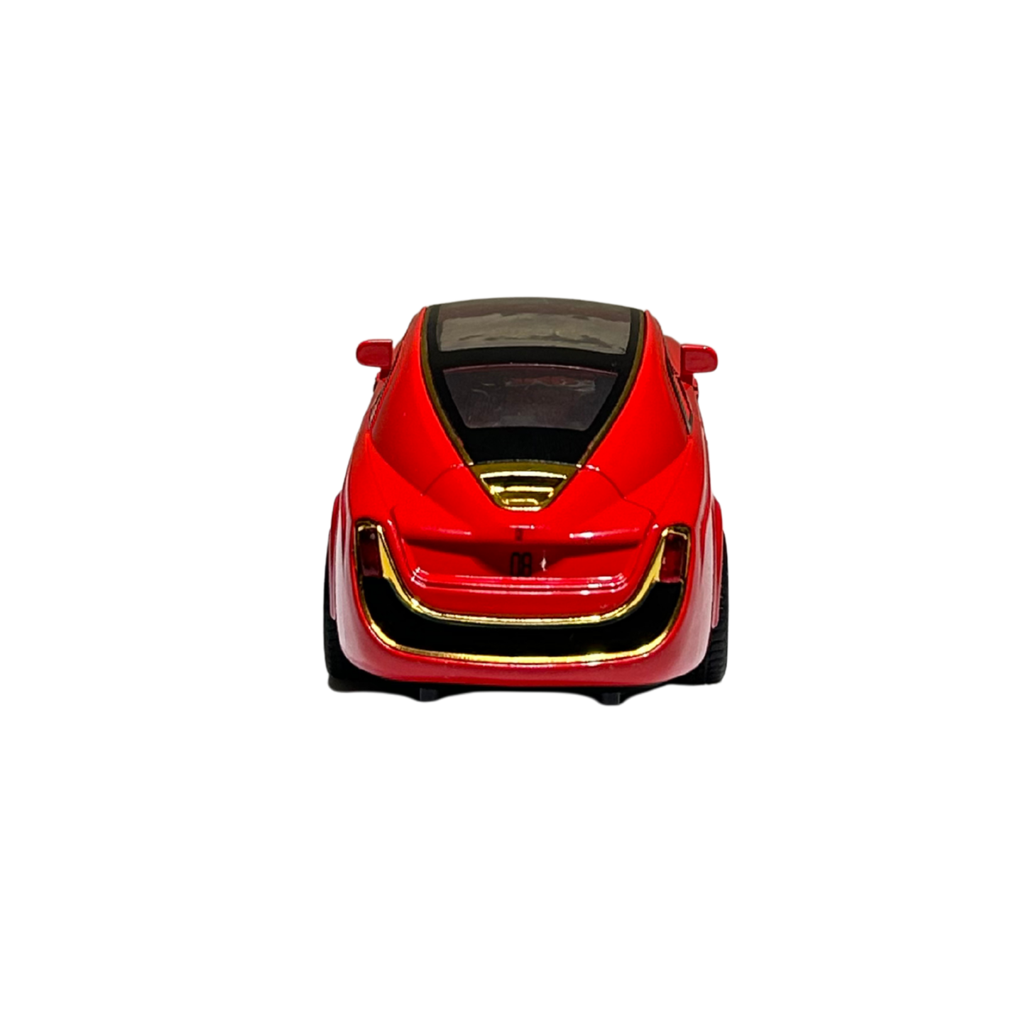 XLG Luxury Simulation Sound & Light 1:24 Scale Die-Cast Model Car (Red & Gold)