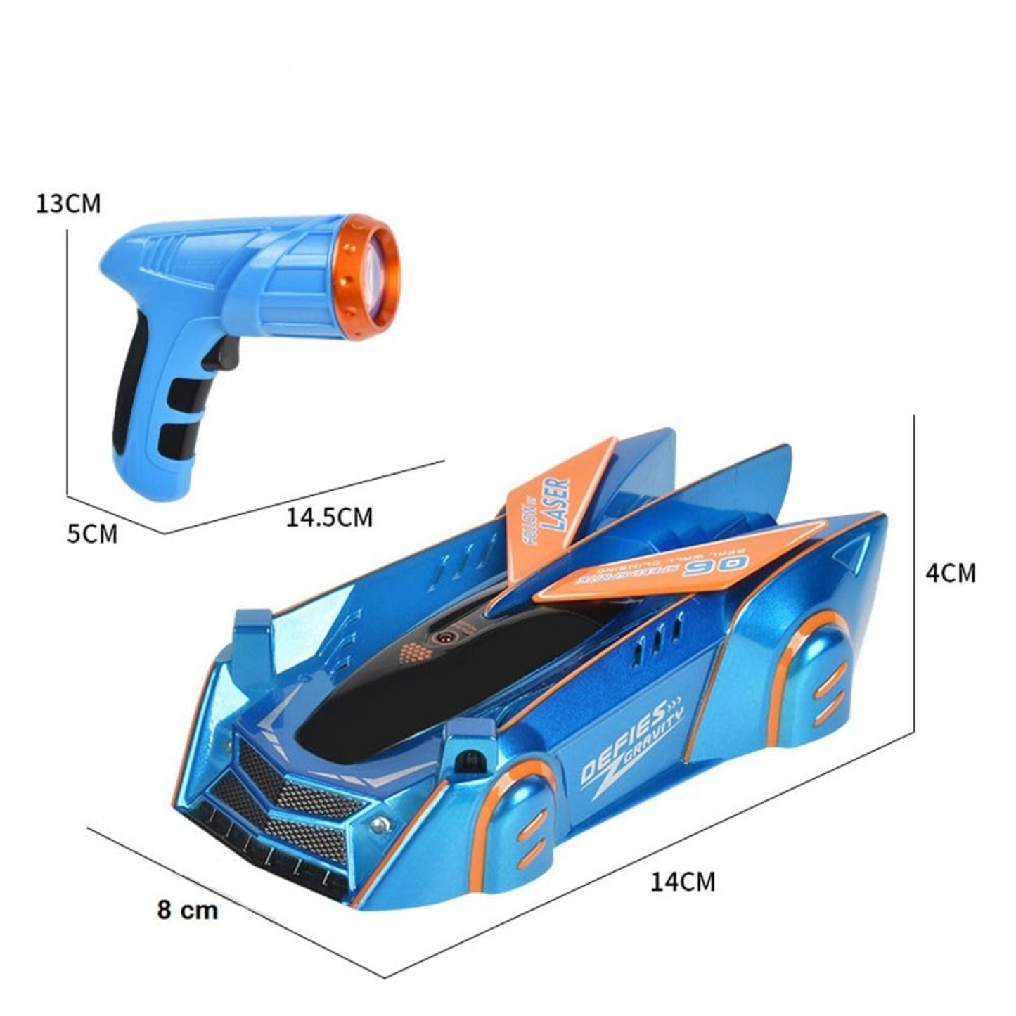Runion Laser-Guided Wall-Climbing RC Car – Follow-by-Light Gravity Defying Toy