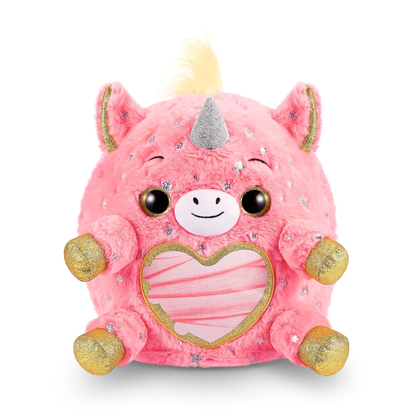Rainbocorns Unicorn Rescue Surprise DJ Unicorn – Giant Plush Egg with 25+ Surprises & Collectible Accessories