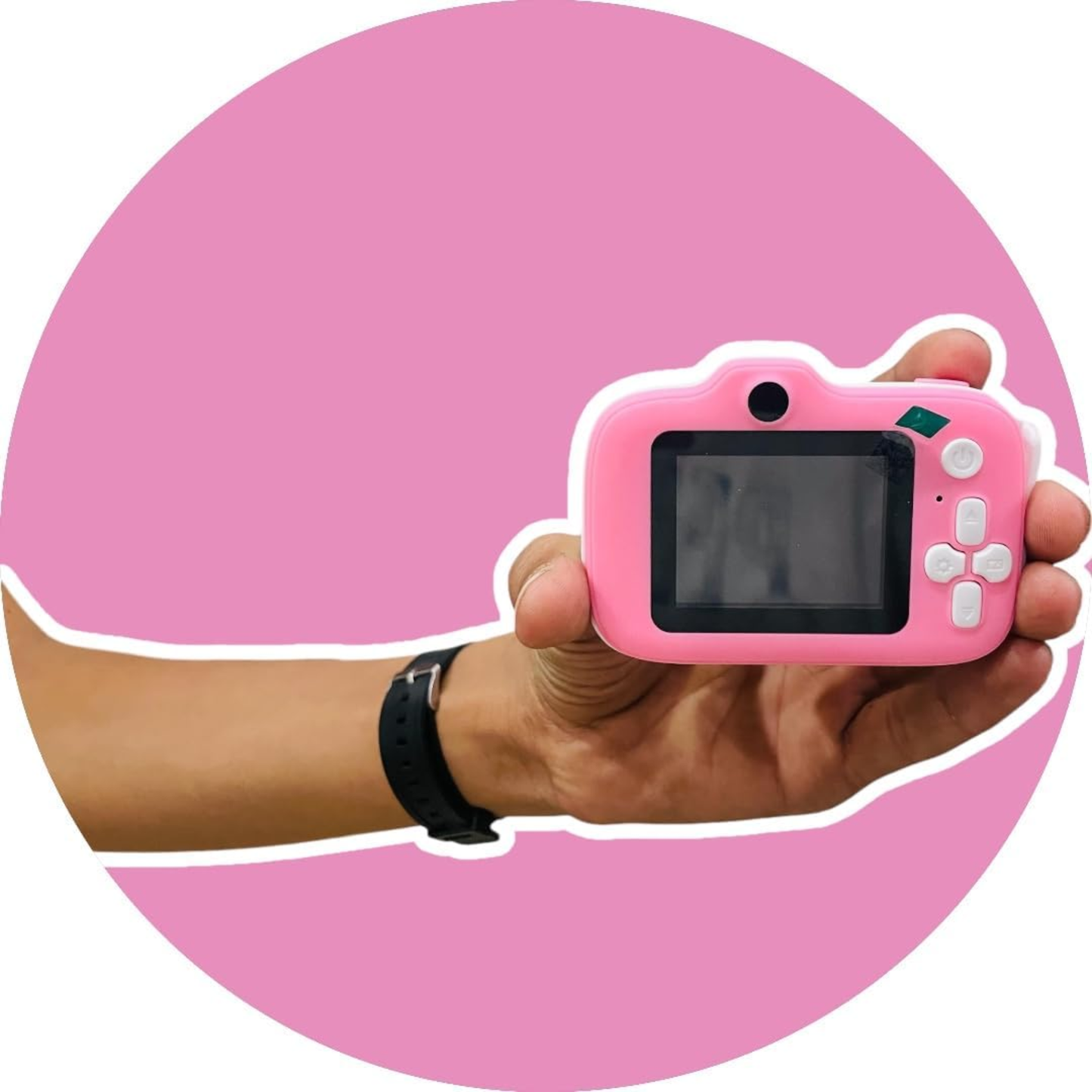 Funny Camera Series - Cartoon Camera (Pink Bow Hairband Edition)