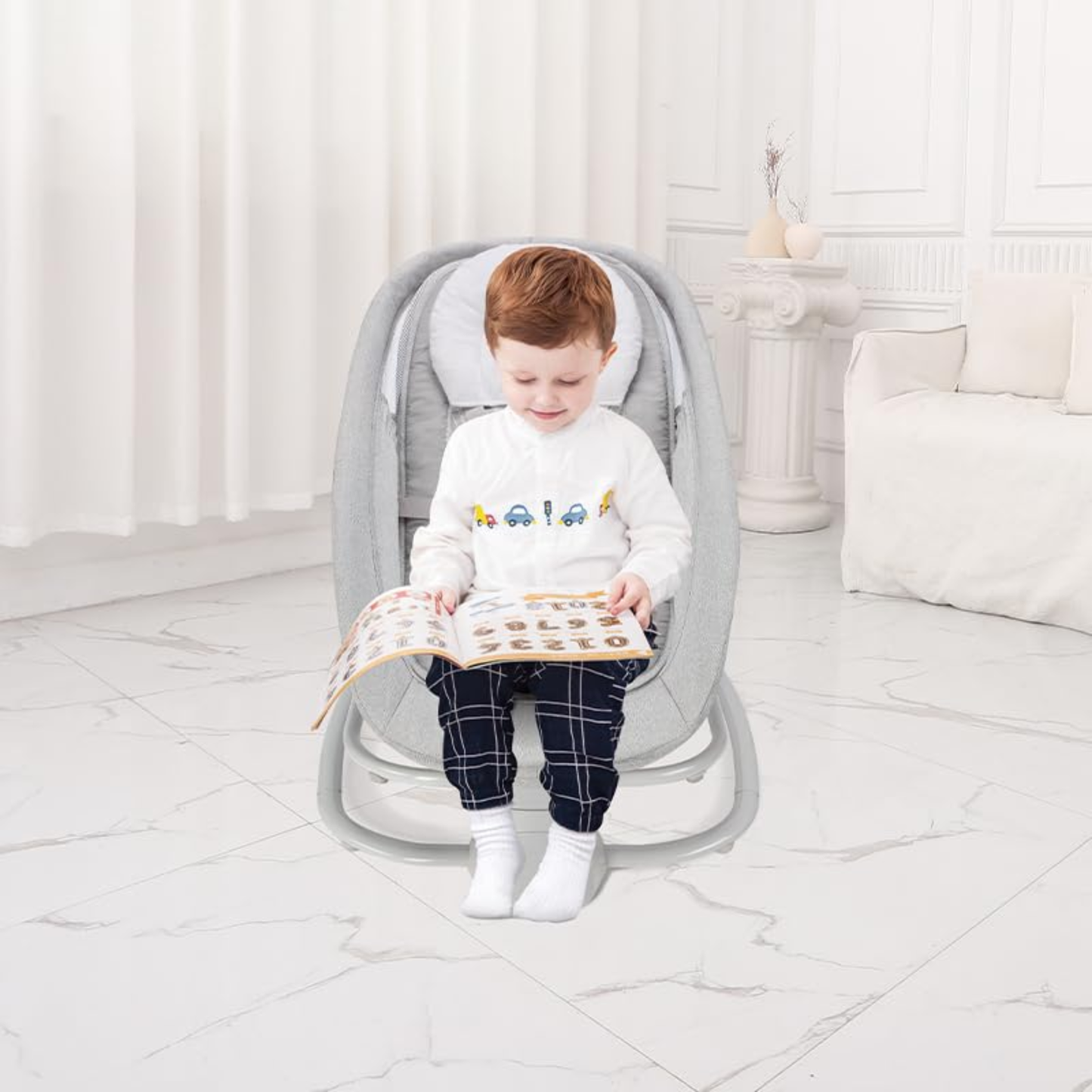 Mastela Deluxe Multi-Functional Bassinet – Premium Comfort in Sophisticated Grey Line