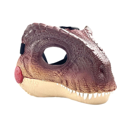 Helmet Dinosaur - Wearable Roleplay Costume Toy (Brown Dinosaur Variety) - Wen Sheng Edition