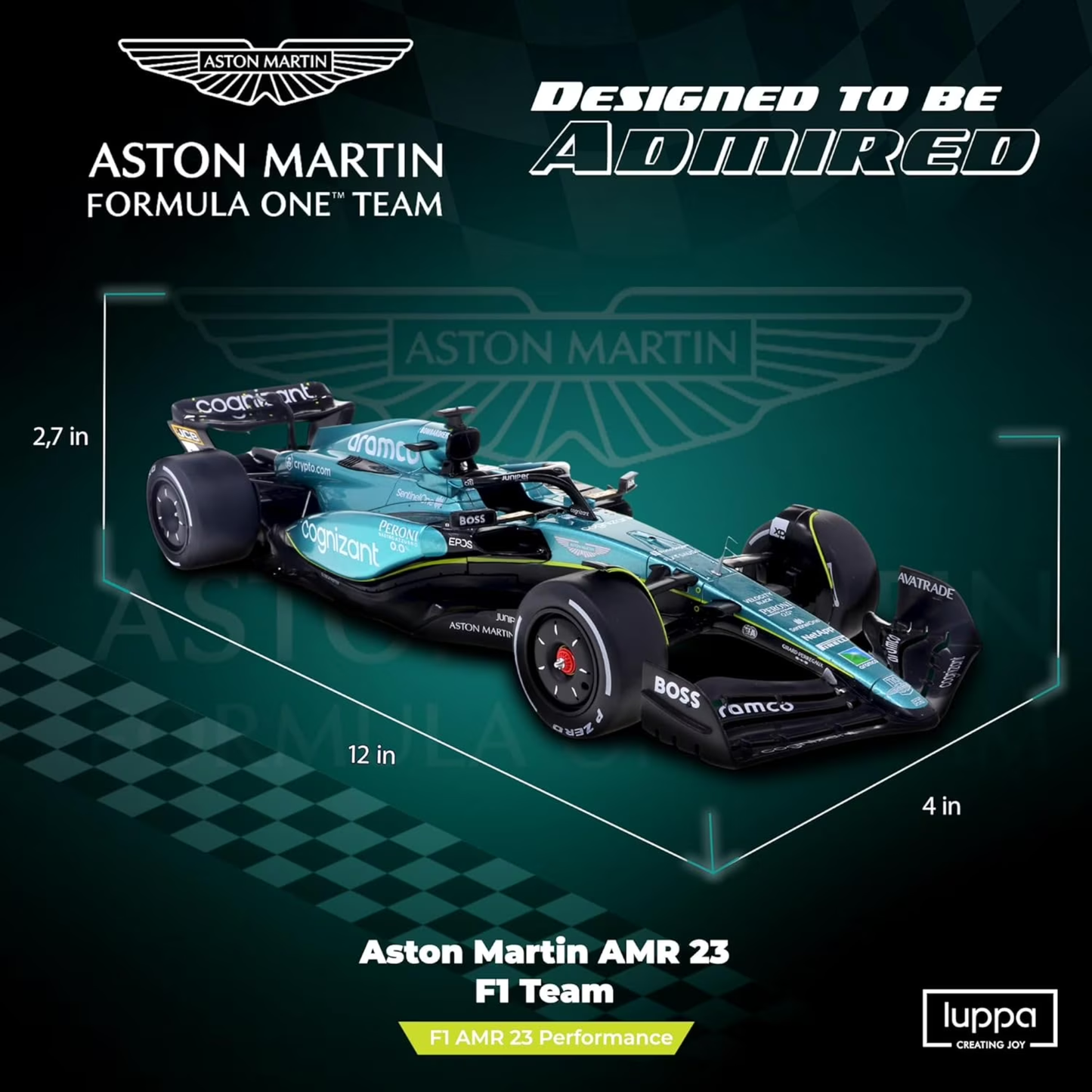 RW Aramco Aston Martin F1 Team Formula 1 Model Car