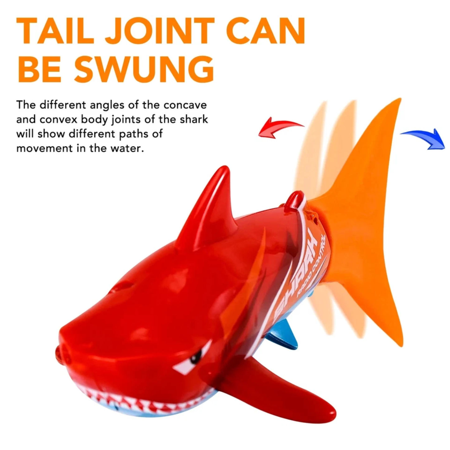 Shark Submarine - RC Watercraft Toy (Red Color) - Create Toys / Sea Wing Star Edition