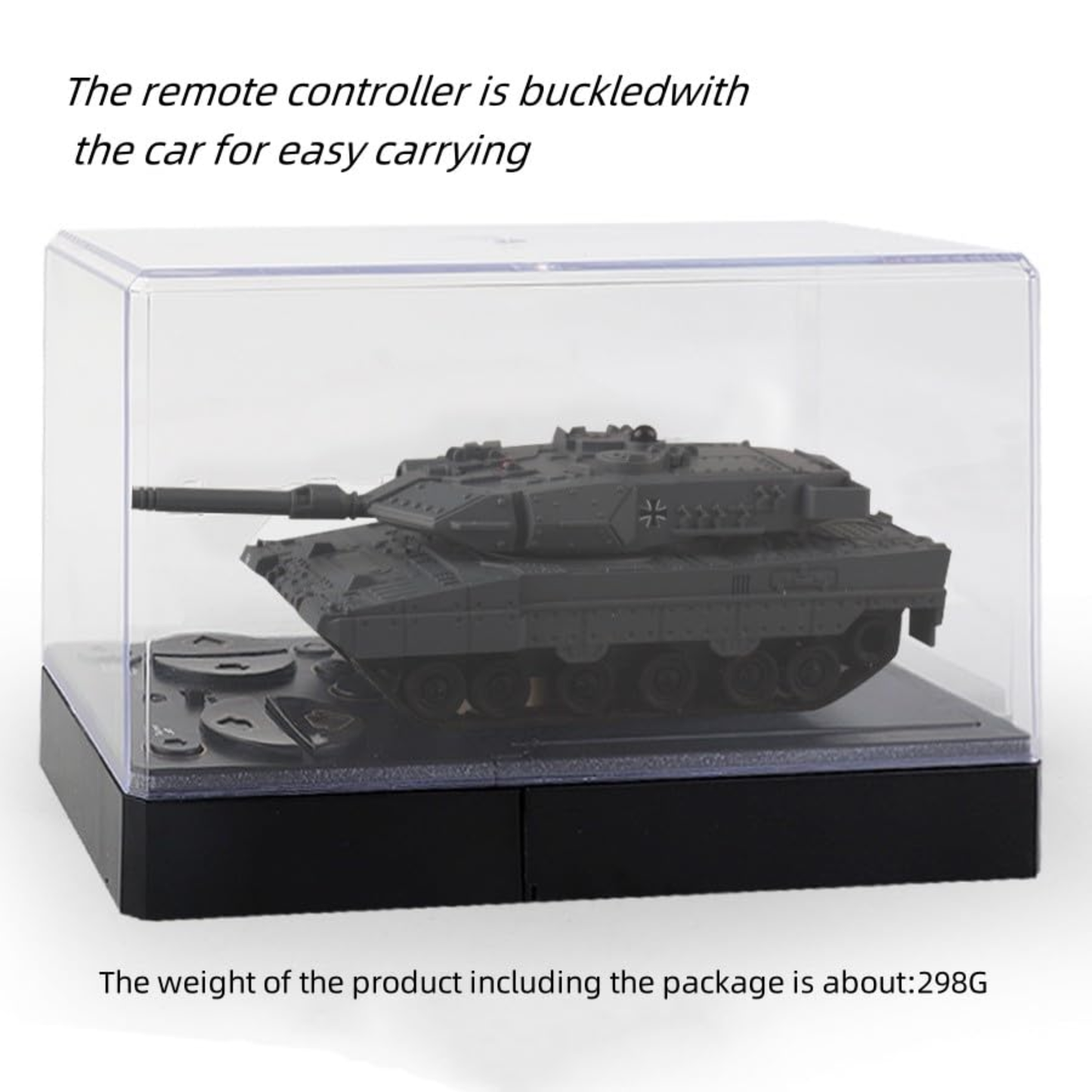 Happy Cow Remote Control Military Tank (Grey)