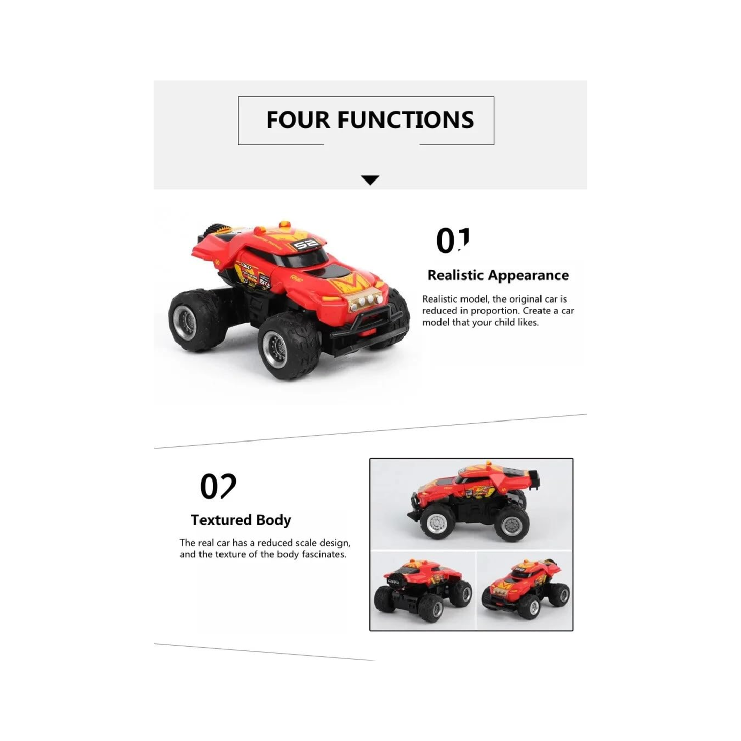 Mini 1:64 Scale Baja Racer (Black & Blue)