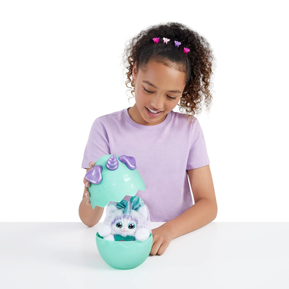 Rainbocorns Puppycorn Bow Surprise Series 3 – Rufus the Husky Plush with 5 Surprise Layers & Slime
