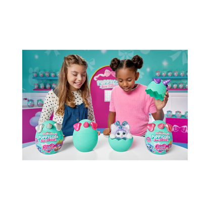 Rainbocorns Puppycorn Bow Surprise Series 3 – Rocket the Pink Karmo Plush with 5 Surprise Layers & Slime