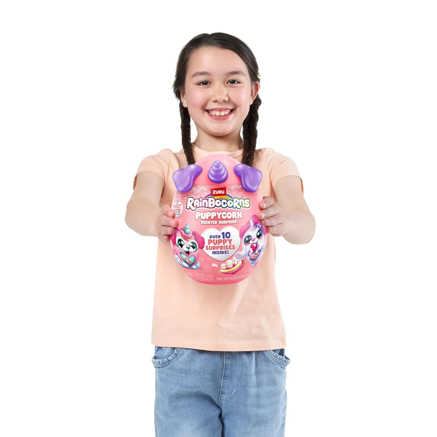 Rainbocorns Puppycorn Brown Dalmatian Scent Surprise – Scented Plush Toy with Surprise Accessories