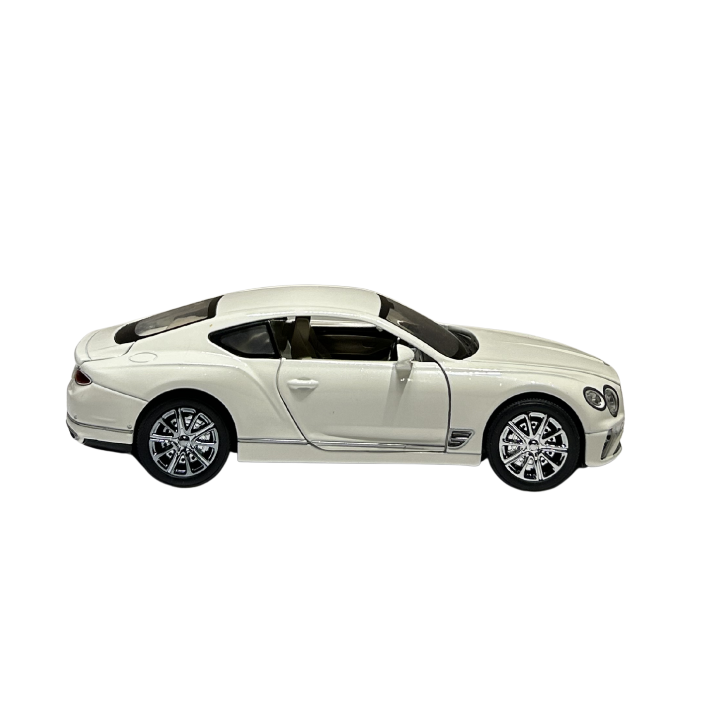 Luxury White Sports Coupe 1:24 Scale Die-Cast Model Car with Sound & Light Effects