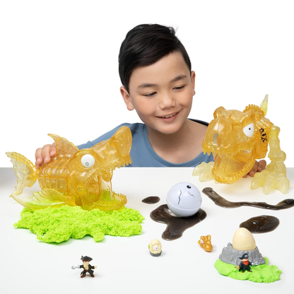 ZURU Smashers Dino Island – 28-Piece Pirate Adventure Dino Toy with Sand, Slime & 30+ Surprises for Kids 5+