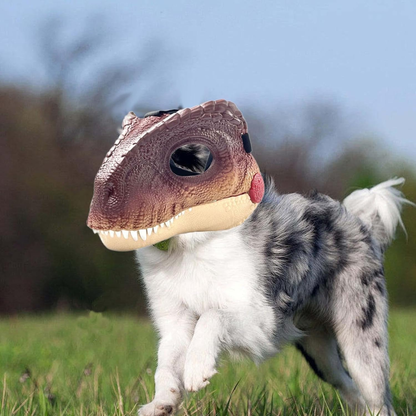 Helmet Dinosaur - Wearable Roleplay Costume Toy (Brown Dinosaur Variety) - Wen Sheng Edition