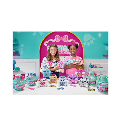 Rainbocorns Puppycorn Bow Surprise Series 3 – Rocket the Pink Karmo Plush with 5 Surprise Layers & Slime