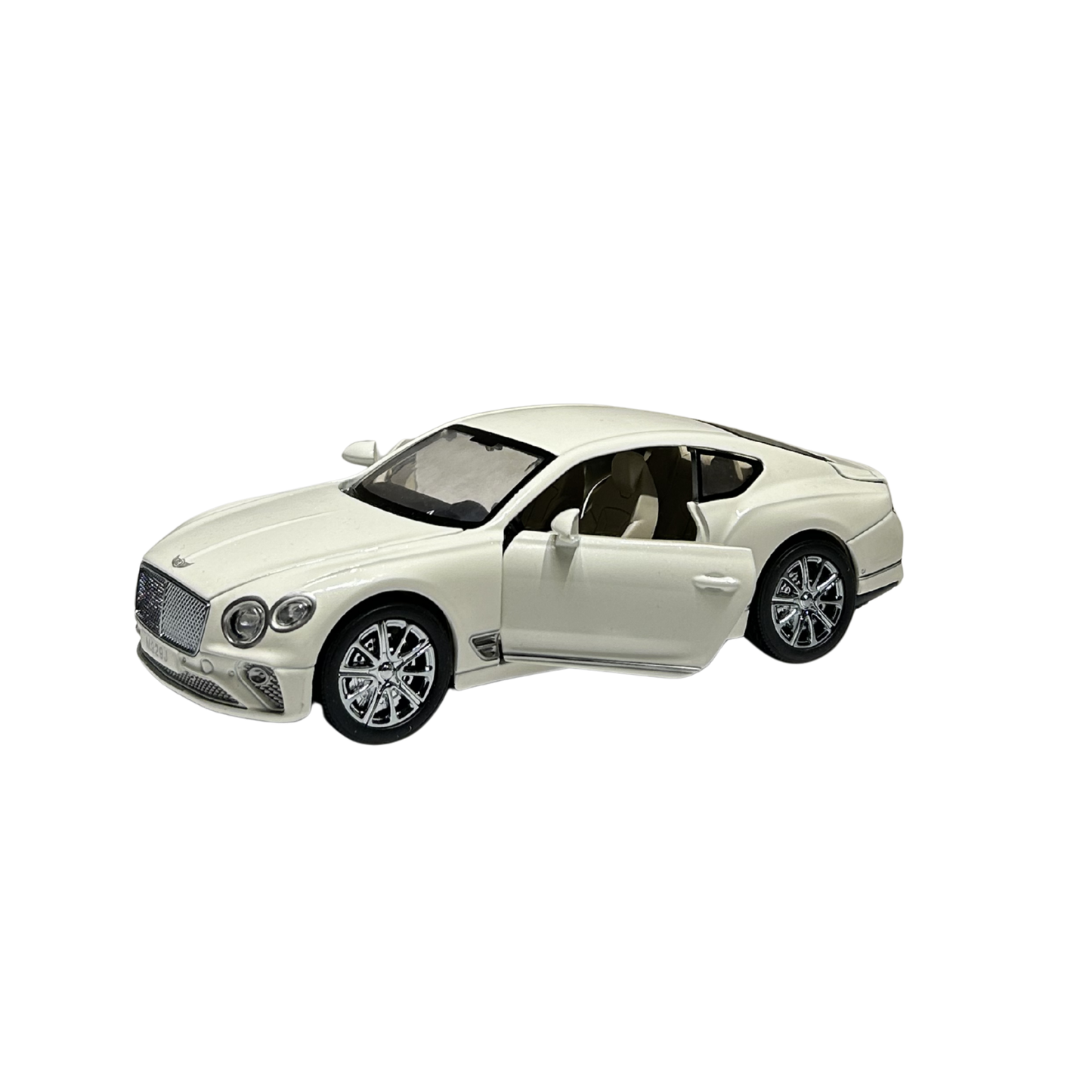 Luxury White Sports Coupe 1:24 Scale Die-Cast Model Car with Sound & Light Effects