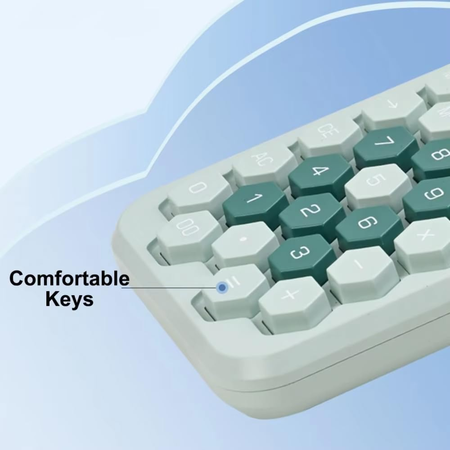 Karuida 12-Digit Basic Desktop Calculator – Vibrant Green, Portable & Efficient