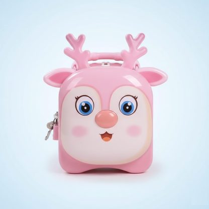 Money Saving Bank with Coin Slot//Creative Cartoon Design Money Bank//Plastic Piggy Bank for Boys & Girls (Pack of 1)