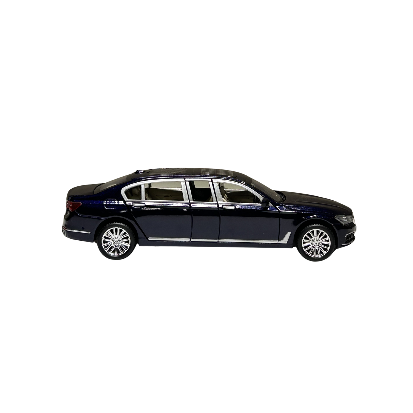 Black Luxury Sedan Die-Cast Metal Model Car with Opening Doors – 1:24 Scale