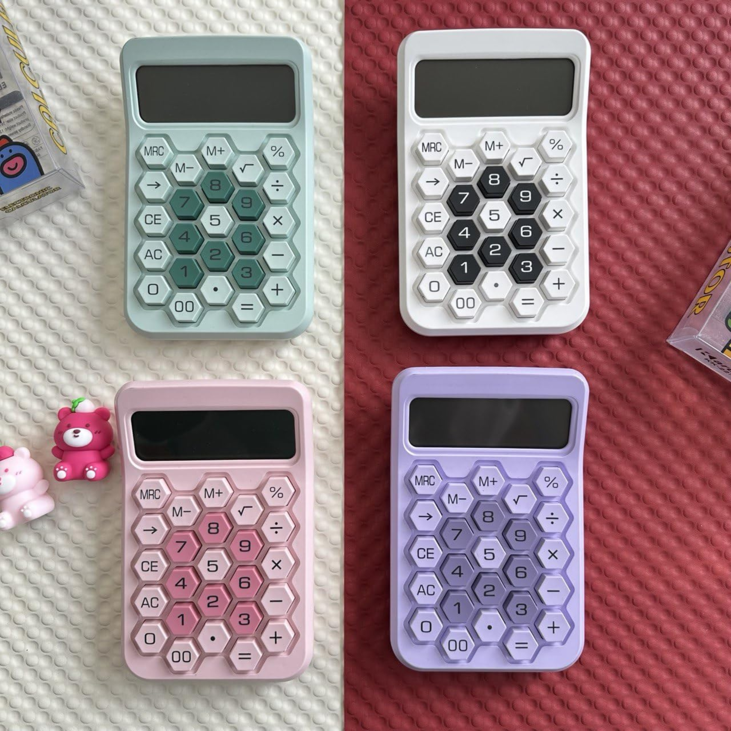 Karuida 12-Digit Basic Desktop Calculator – Trendy Pink, Stylish & Efficient