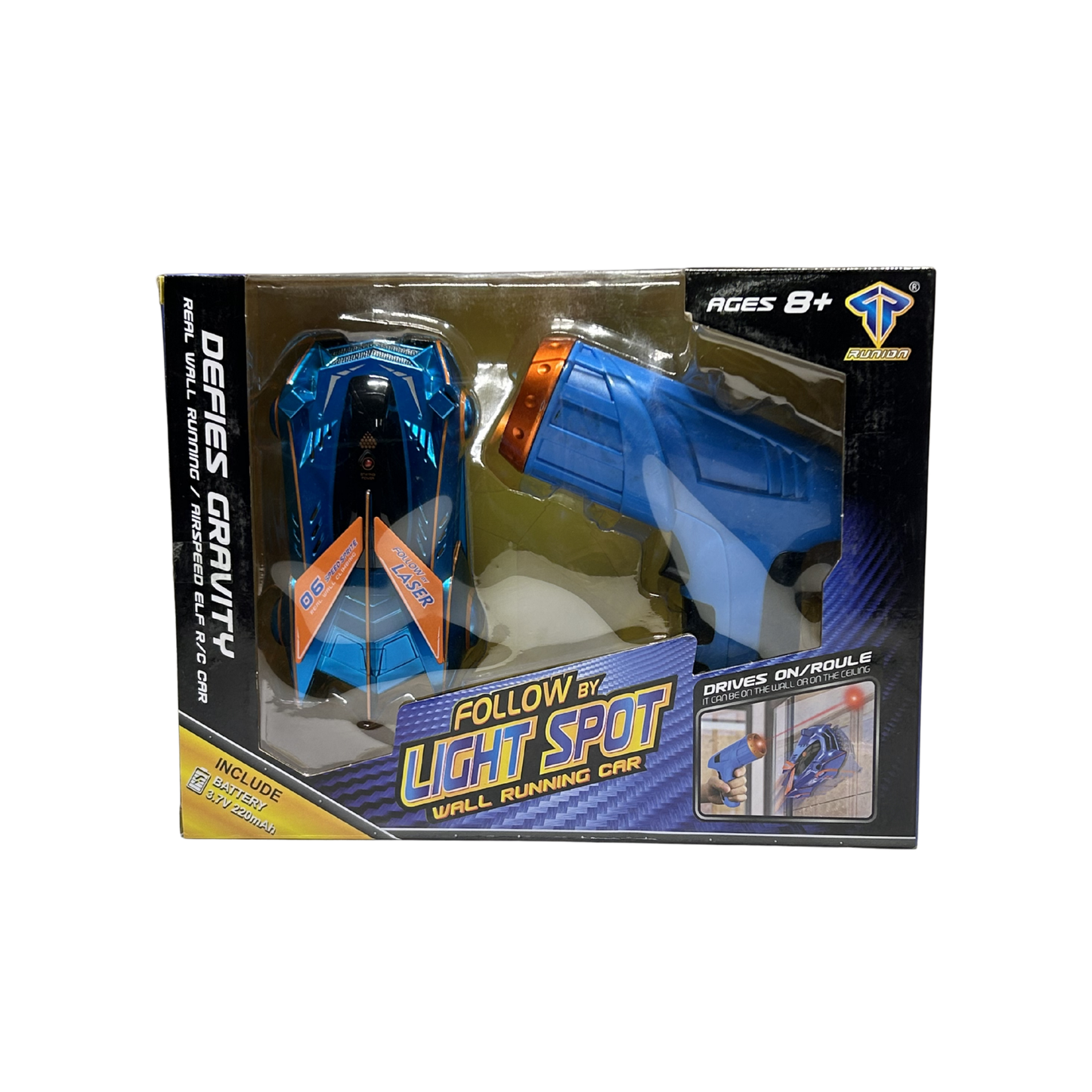 Light Spot Wall Running RC Car with Infrared Controller – Anti-Gravity Racing Toy for Kids (8+ Years)
