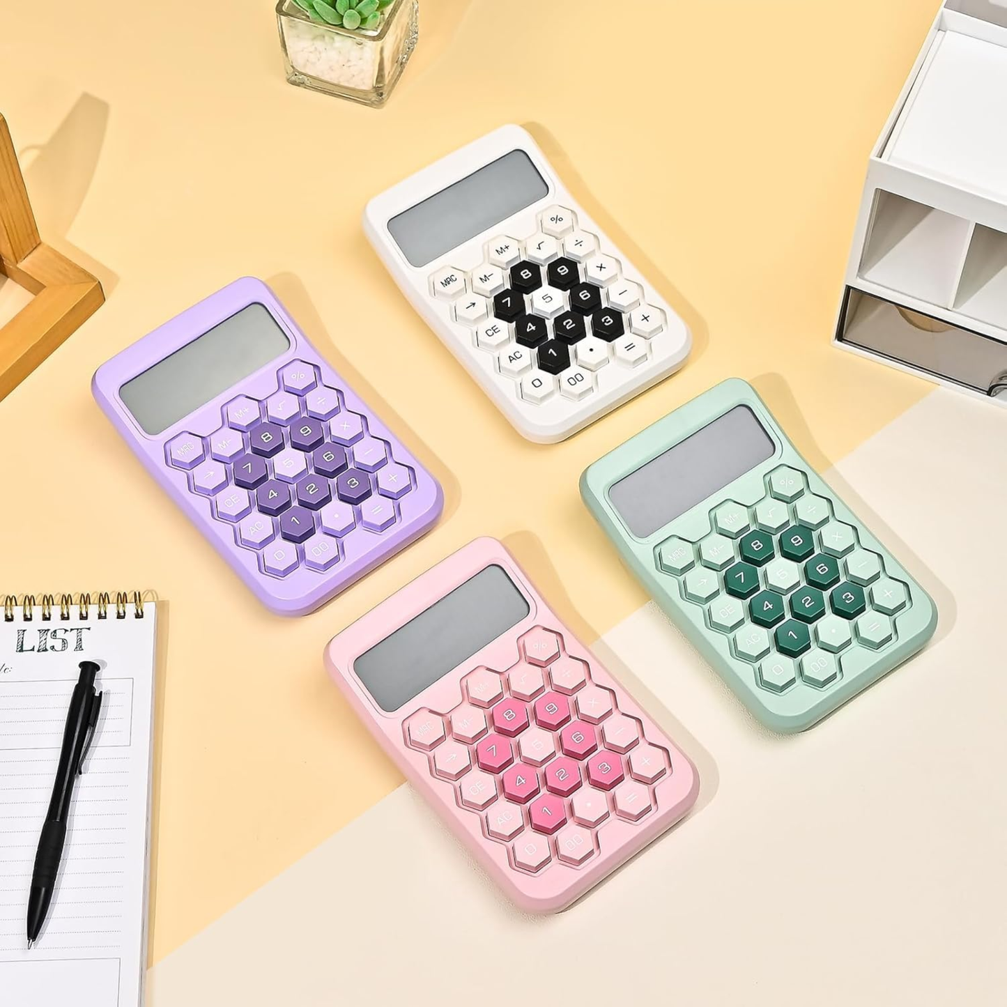 Karuida 12-Digit Basic Desktop Calculator – Sophisticated Purple, Stylish & Efficient