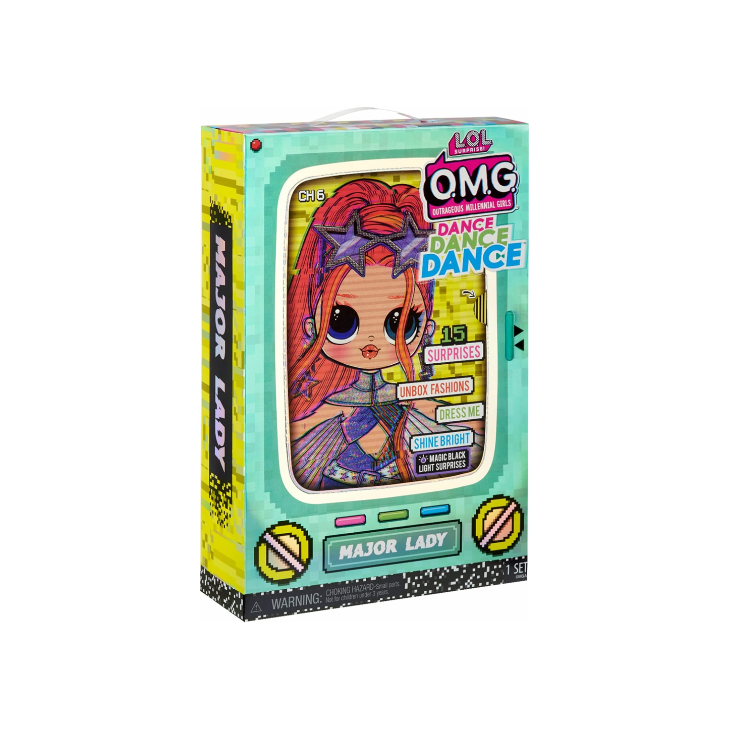 L.O.L. Surprise! O.M.G. Dance Dance Dance Major Lady Fashion Doll – 15 Surprises
