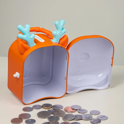 Money Saving Bank with Coin Slot//Creative Cartoon Design Money Bank//Plastic Piggy Bank for Boys & Girls (Pack of 1)