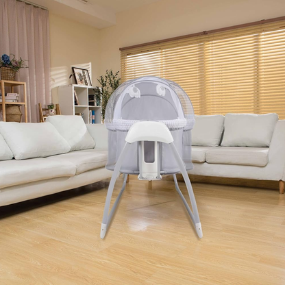 Mastela Deluxe Bassinet – Premium Comfort in Soothing Light Grey