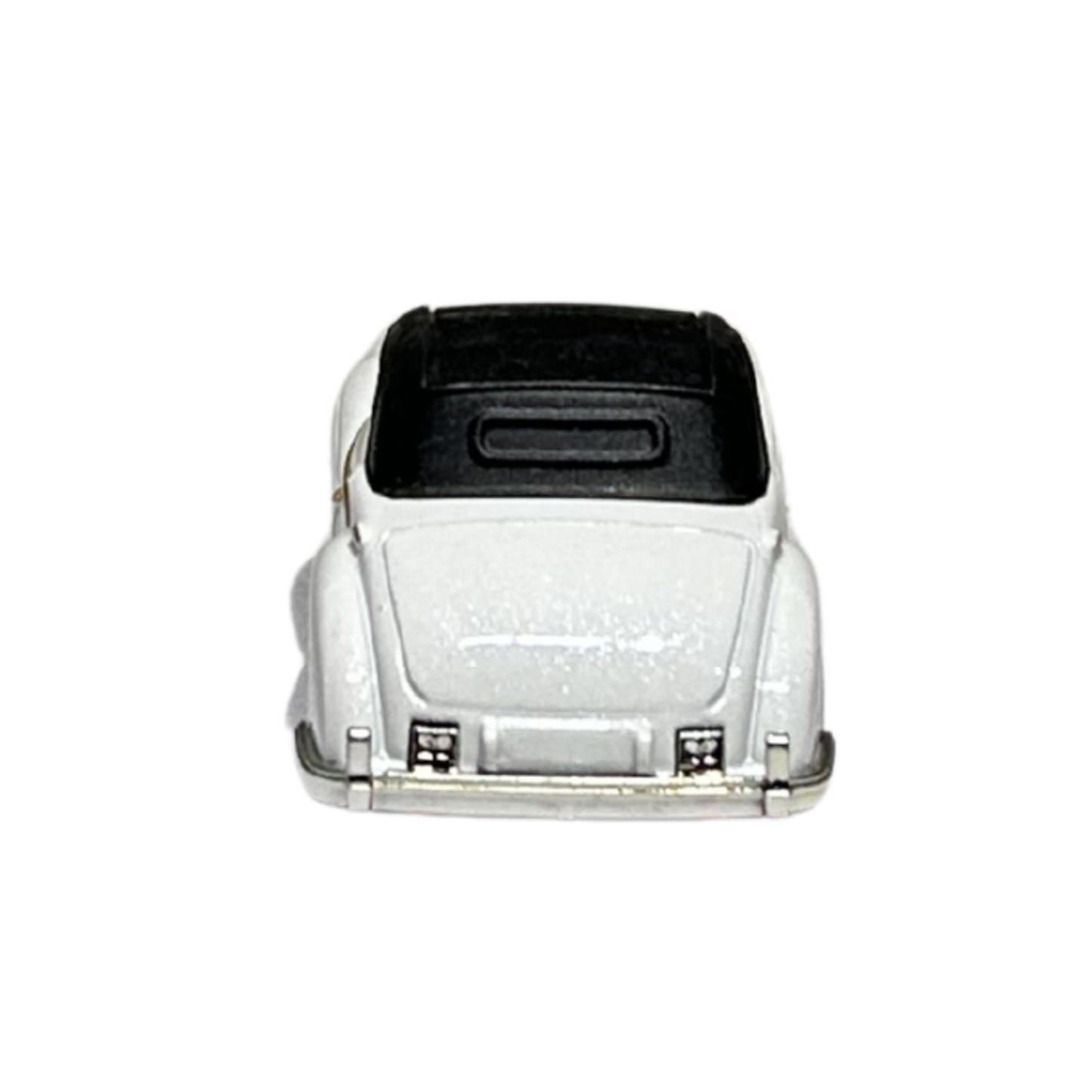 Vintage White Convertible Classic Car Die-Cast Model with Opening Doors | 1:32 Scale