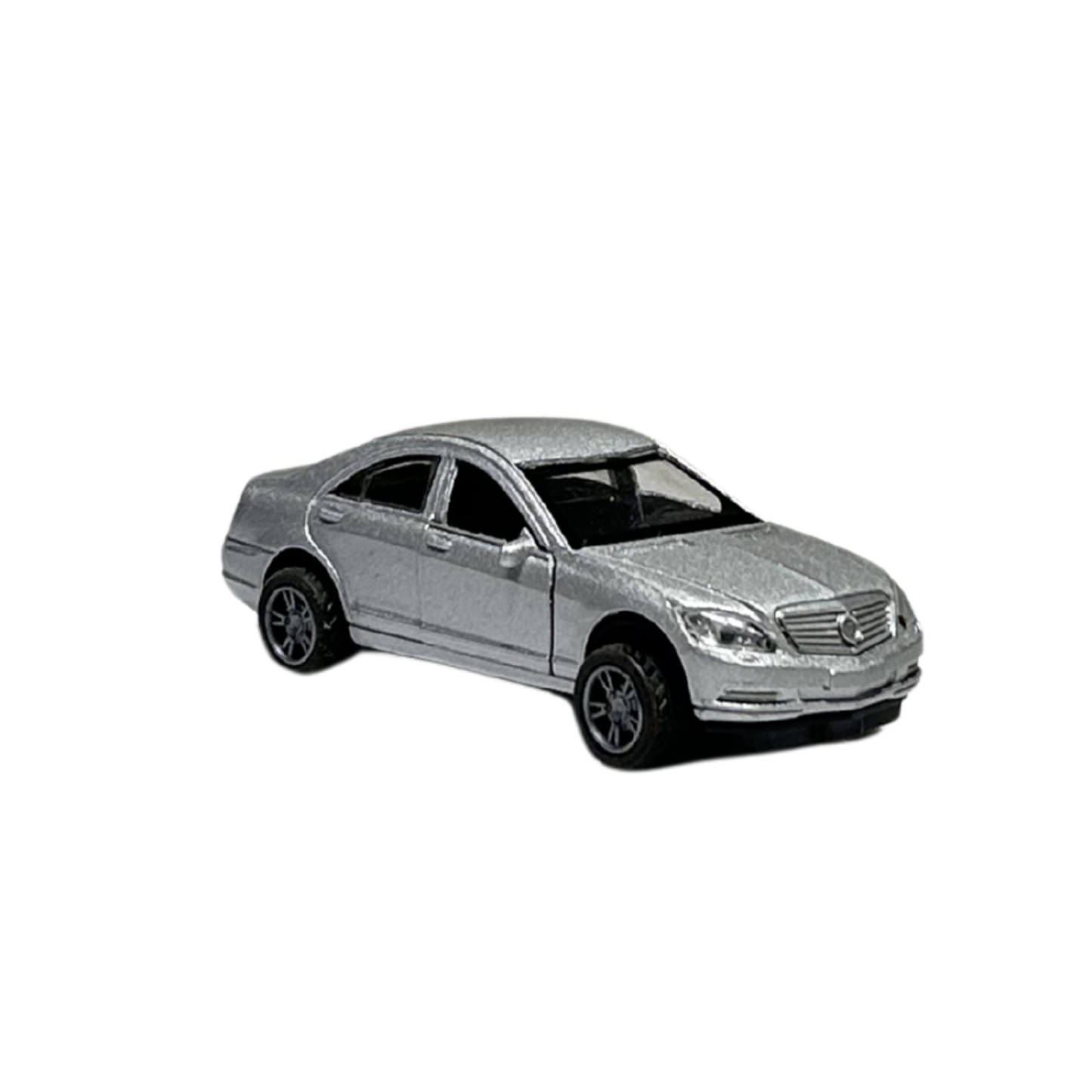 Silver Luxury Sedan Die-Cast Alloy Vehicle Model Car with Opening Doors | 1:32 Scale