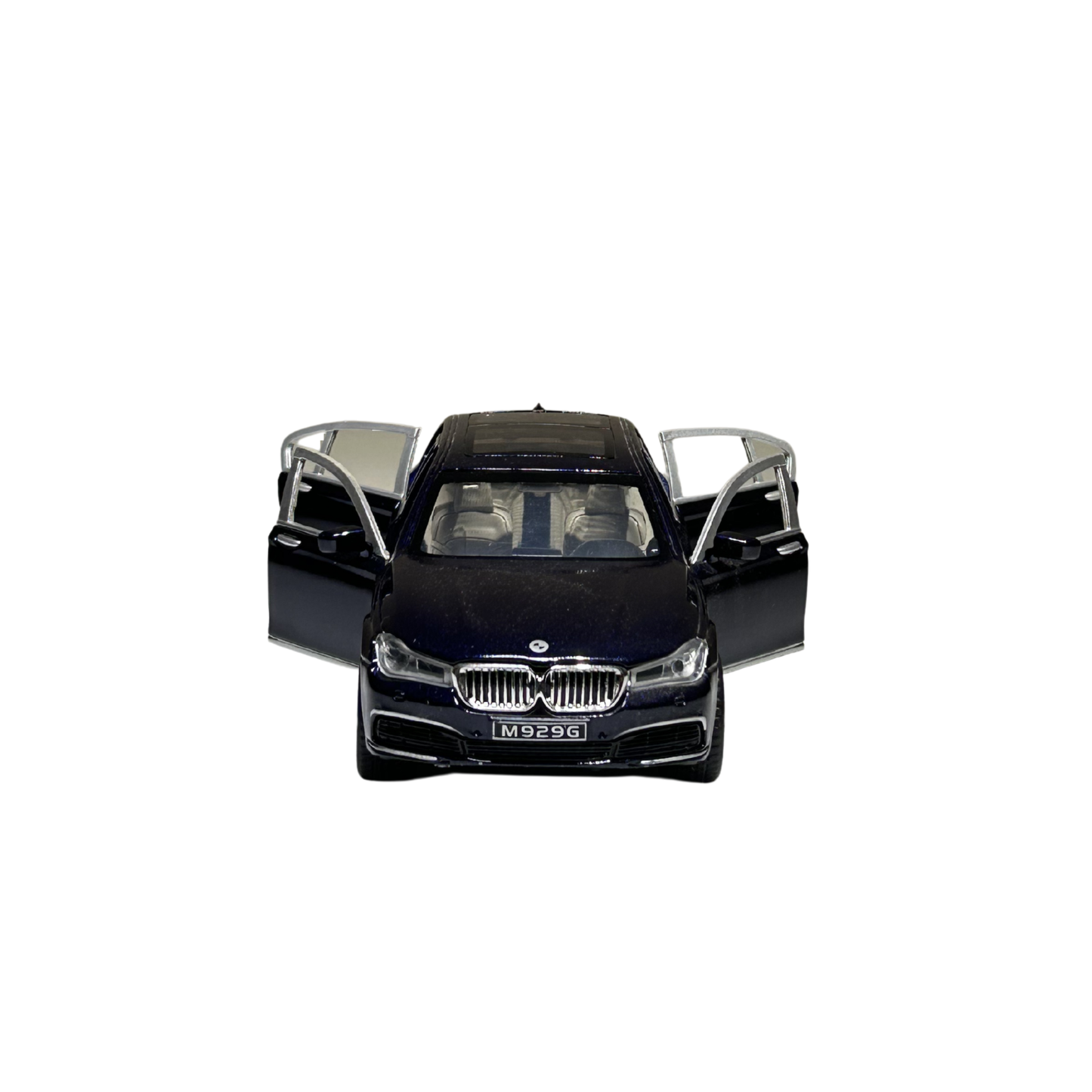Black Luxury Sedan Die-Cast Metal Model Car with Opening Doors – 1:24 Scale