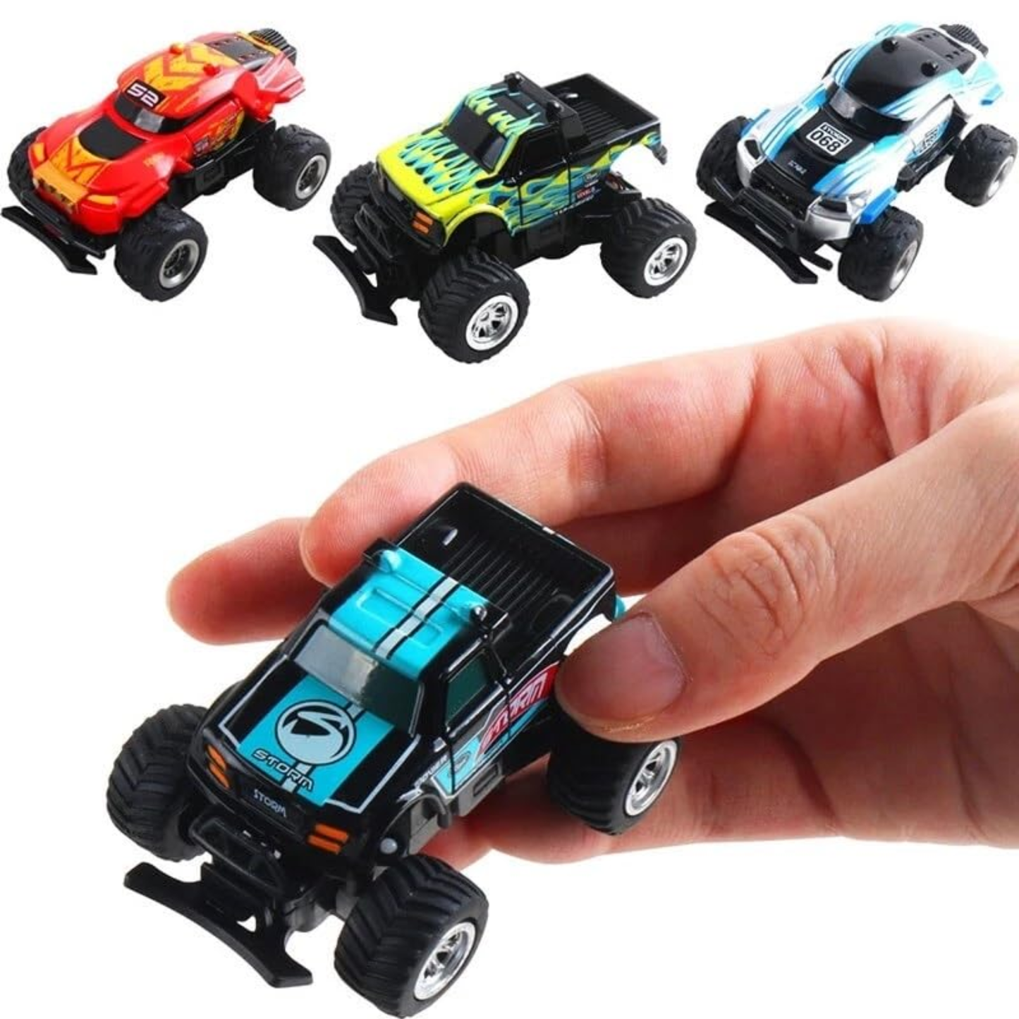 Mini 1:64 Scale Baja Racer (Black & Blue)