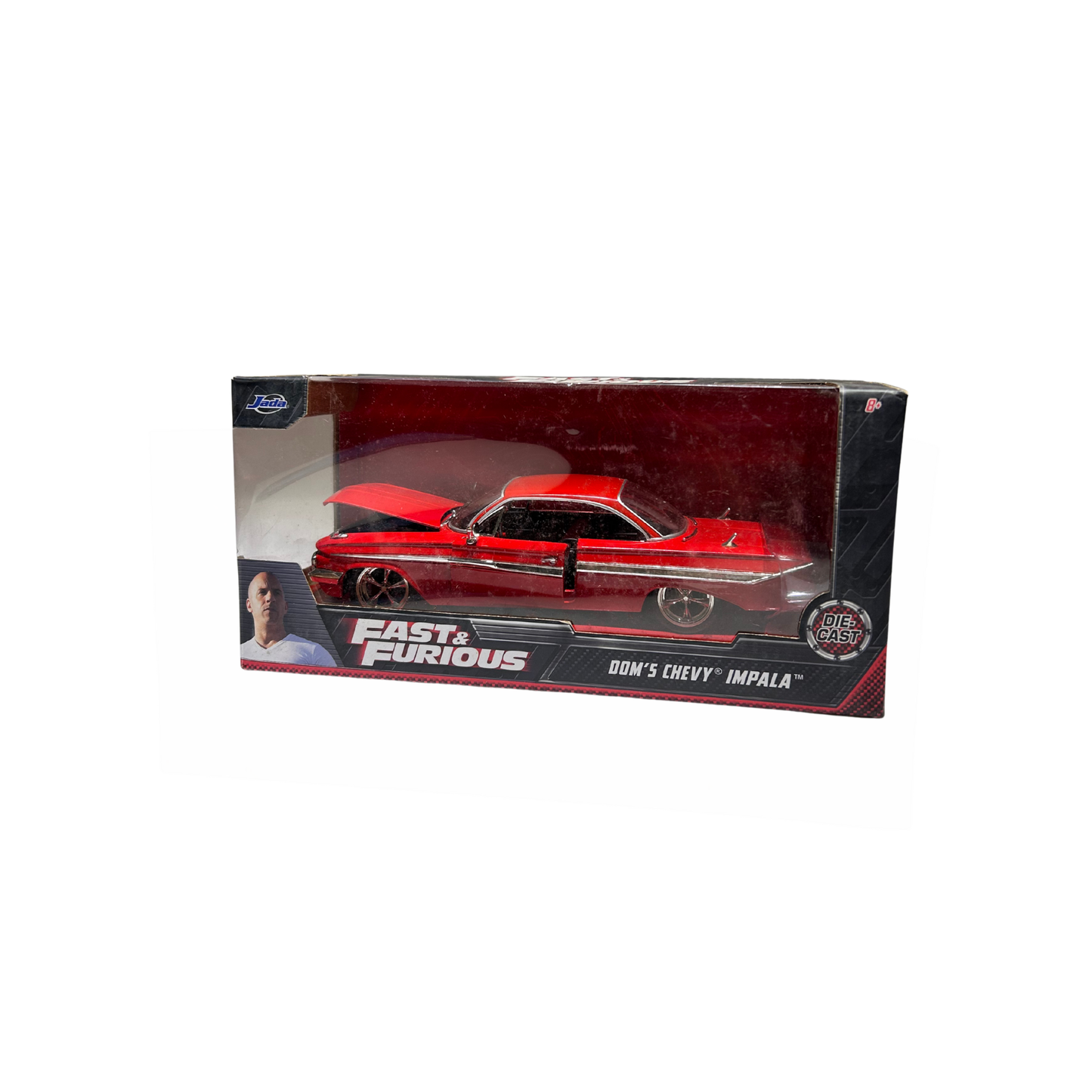 Fast & Furious Dom's Chevy Impala Die-Cast Model Car – Red Collectible Toy Car