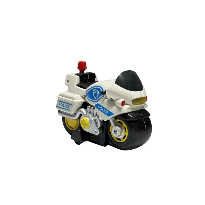 Police Bump & Go Motorcycle Toy with Lights and Sound Action Bike for Kids 18M+